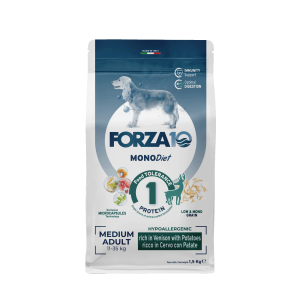 Forza10 Medium Diet with Venison & Potato - sausā barība suņiem 1,5kg